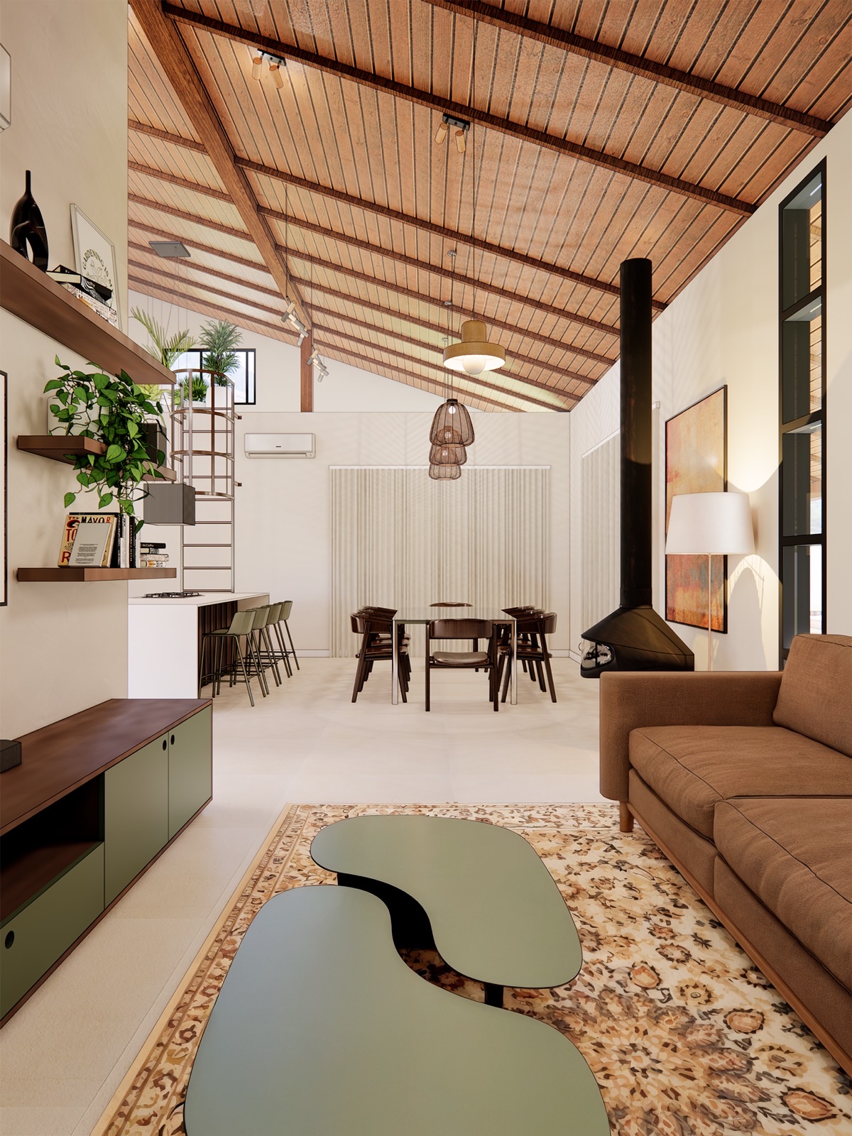 Tour virtual 3D de um projeto residencial Bueno Arquitetura