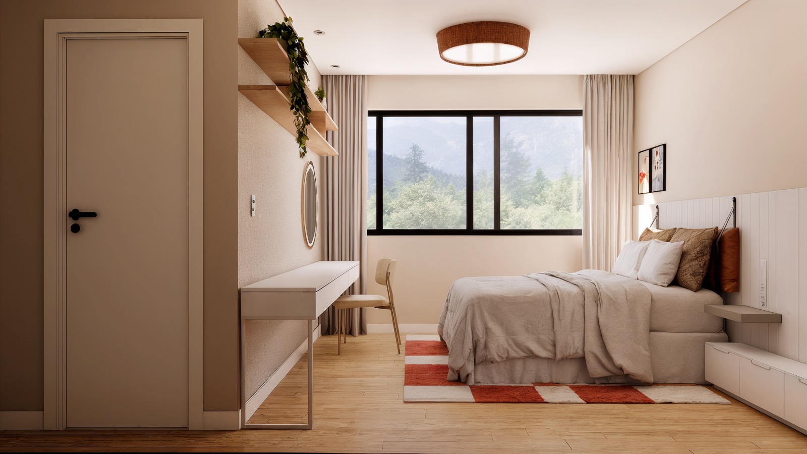 Casa Horizonte, quarto Marina, detalhe