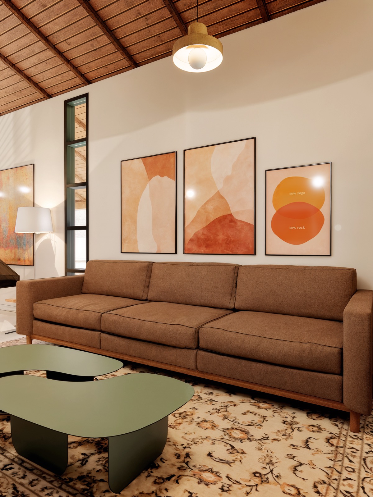 Casa Horizonte, área social, ângulo